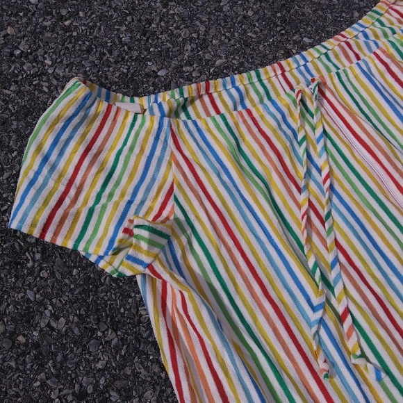 Vintage 60s / 70s Sears Rainbow Dress - Picture 3 of 4